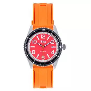 Автоматические часы Gage с датой - красные/оранжевые Reign