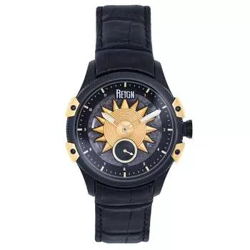 Автоматические часы Solstice с полускелетоном - черный/золотой Reign, золото