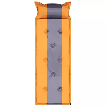 Автоматический надувной коврик Lvyou, уличная палатка, спальный коврик, утолщенный широкий влагостойкий коврик, коврик для кемпинга, модель B, оранжевый, серый, одинарный, 3 см