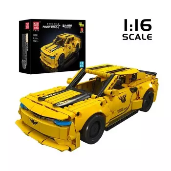 Автомобиль Challenger Bumblebee с приводом — блоки Mold King 736El. Mould King