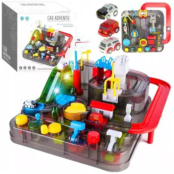 Автомобильная дорожка с препятствиями + автомобильная дорожка для препятствий со светодиодным звуком Z690 elektrostator