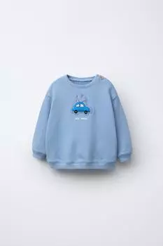 Автомобильная толстовка с подкладкой ZARA, синий