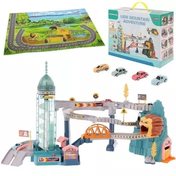 Автомобильный трек Lt371 Львиное логово + 4 машины