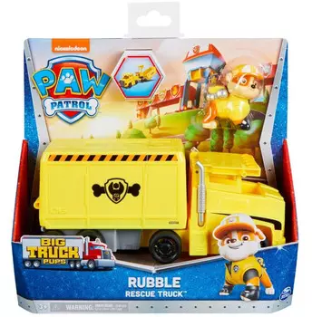 Автомобиль с фигуркой Paw Patrol Big Truck Pups Rubble Spin Master