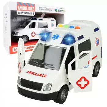 Автомобиль Скорой помощи Скорая помощь Открытие дверей Свет Звуки Drive Z1093 Stator