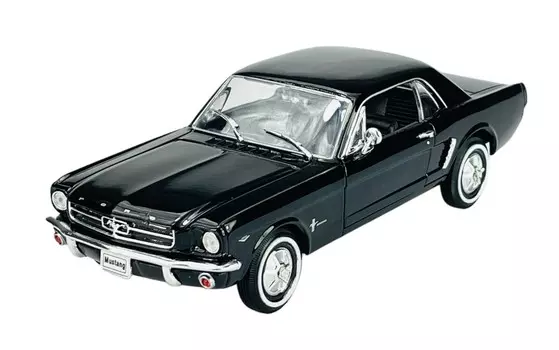 Автомобиль Welly 1964 1/2 Ford Mustang Coupe Черный 1:24 Новая Металлическая Модель