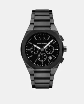 AX4183 Черные стальные мужские часы с хронографом Armani Exchange