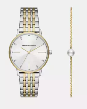 AX7156SET комплект женских стальных часов и браслета Armani Exchange, мультиколор