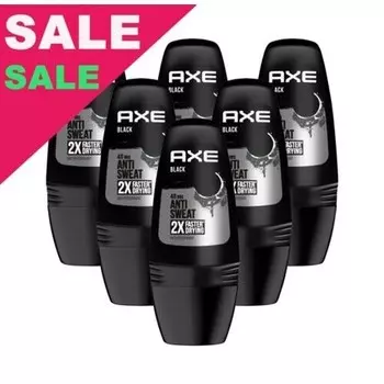 Axe Black Шариковый дезодорант-антиперспирант против пота 50 мл Axe/Lynx