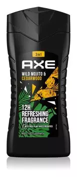 Axe, Wild Green Mojito & Cedarwood, освежающий гель для душа, 250 мл