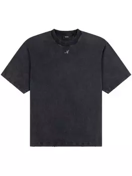 Axel Arigato футболка с эффектом потертости «Космо», черный