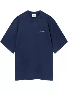 Axel Arigato футболка с логотипом, синий