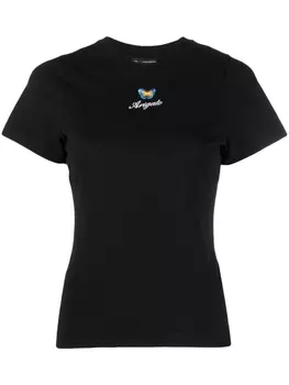 Axel Arigato футболка с вышитым логотипом, черный