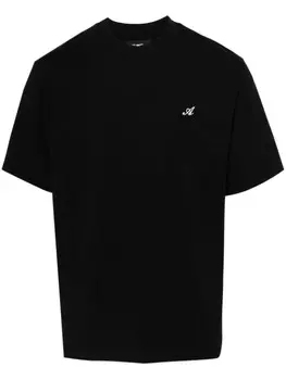 Axel Arigato футболка с вышитым логотипом, черный