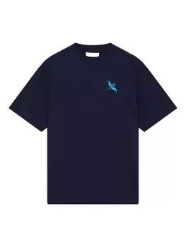 Axel Arigato футболка с вышивкой, синий
