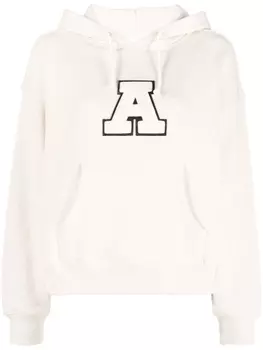 Axel Arigato худи с аппликацией College A, нейтральный цвет
