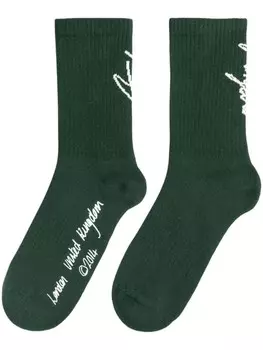 Axel Arigato носки Soho в рубчик, зеленый