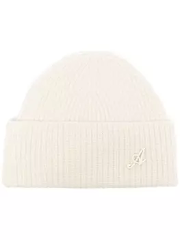 Axel Arigato шапка бини Signature в рубчик, белый