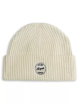 Axel Arigato шапка-бини в рубчик Dunk, белый