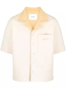 Axel Arigato трикотажная рубашка поло с вышитым логотипом, нейтральный цвет