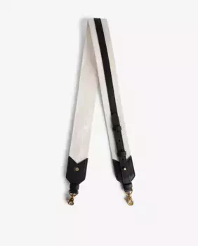 Аксессуар для женской сумки через плечо из черного хлопка Zadig & Voltaire, черный