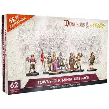 Аксессуары Archon Studio Dungeons & Lasers: Townsfolk Miniature Set