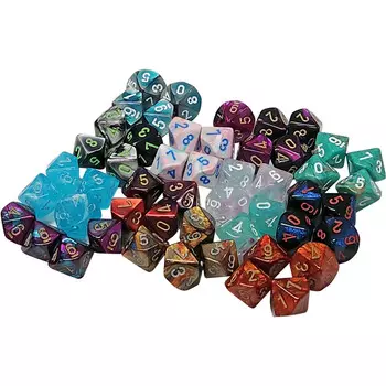 Аксессуары Chessex Bag of Assorted Mini d10s (50) (2nd Release)