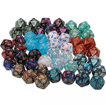 Аксессуары Chessex Bag of Assorted Mini d20s (50) (2nd Release)