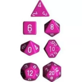 Аксессуары Chessex Chessex Dice Set: Opaque Light Purple w/White (7)