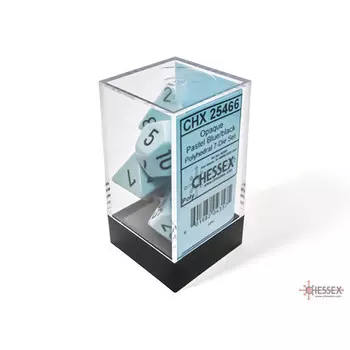 Аксессуары Chessex Chessex Dice Set: Opaque - Pastel Blue/Black (7)