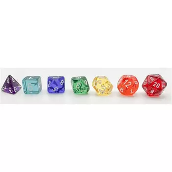 Аксессуары Chessex Chessex Dice Set: Prism Translucent GM & Beginner Player (7)