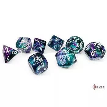Аксессуары Chessex Chessex Lab Series 8 Dice Set: Nebula - Flourite/White (8)