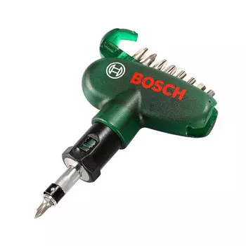 Отвертка с насадками Bosch, зеленый