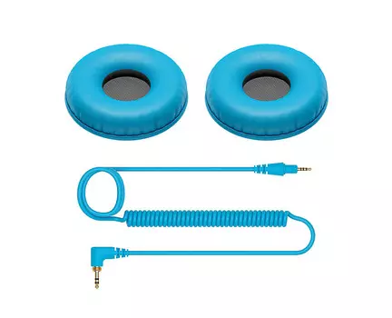 Аксессуары для наушников Pioneer HC-CP08-L DJ — подушечки и шнур (синий) PROAUDIOSTAR HC-CP08-L DJ Headphone Accessories - Pads and Cord () PROAUDIOSTAR
