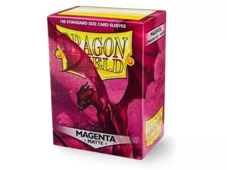 Аксессуары Dragon Shield Matte Magenta Standard Size Card Sleeves (100ct)