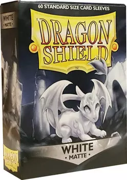 Аксессуары Dragon Shield: Matte White Standard Size Card Sleeves (60ct)