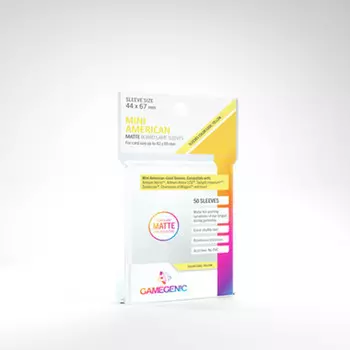 Аксессуары Game Genic Sleeves: Matte Mini American Size (50ct)
