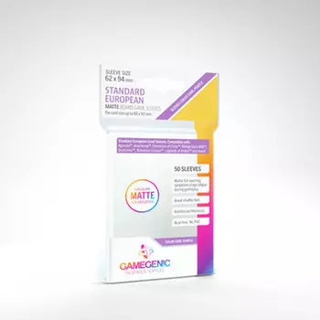 Аксессуары Game Genic Sleeves: Matte Standard European Size (50ct)