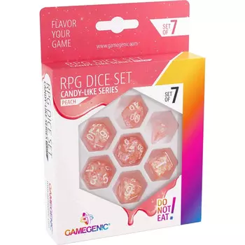 Аксессуары Gamegenic Candy-like Series Polyhedral Set: Peach (7)