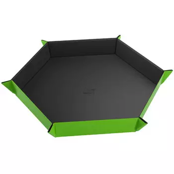Аксессуары Gamegenic Magnetic Dice Tray: Hexagonal Black/Green
