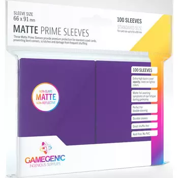Аксессуары Gamegenic Matte Prime Sleeves: Purple (100)
