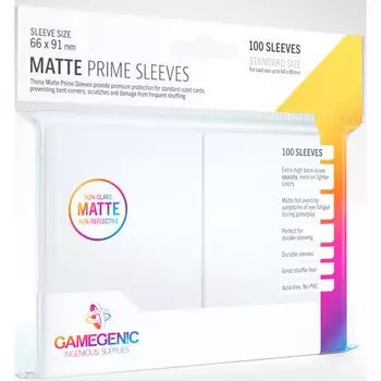 Аксессуары Gamegenic Matte Prime Sleeves: White (100)
