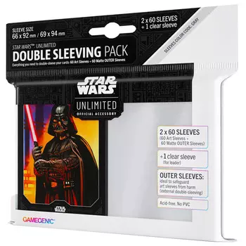 Аксессуары Gamegenic Star Wars Unlimited Double Sleeving Pack: Darth Vader