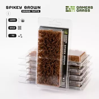 Аксессуары Gamers Grass Gamers Grass Tufts: Spikey Brown - Wild 12mm