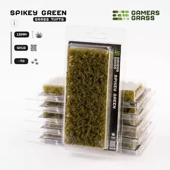 Аксессуары Gamers Grass Gamers Grass Tufts: Spikey Green - Wild 12mm
