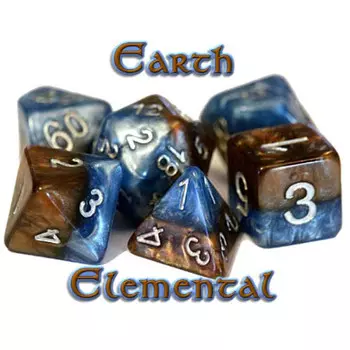 Аксессуары Gate Keeper Games Halfsies Dice Set: Earth Elemental (7)