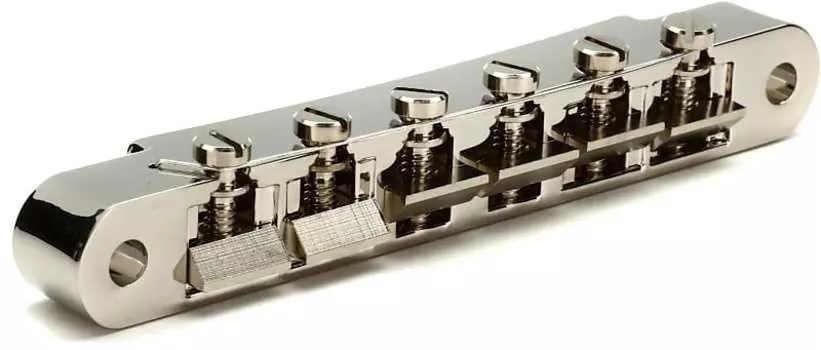 Аксессуары Gibson ABR-1 Tune-O-Matic Бридж в полной сборке - никель Gibson Accessories PBBR-015