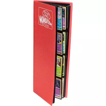 Аксессуары Monster Binder 8-Pocket Tower Binder with 20 Side-Loading Pages: Holofoil Red