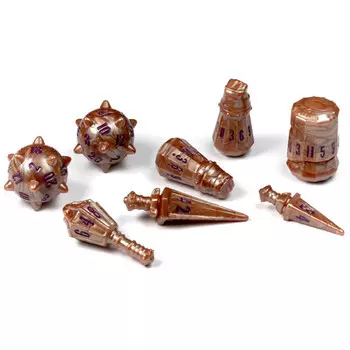 Аксессуары PolyHero Dice Warrior Polyhedral Set: Imperial Bronze (8)
