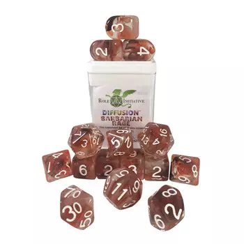 Аксессуары Role 4 Initiative R4I Dice w/ Arch'd4: Classes & Creatures: Diffusion - Barbarian Rage (Special Reserve) (15)